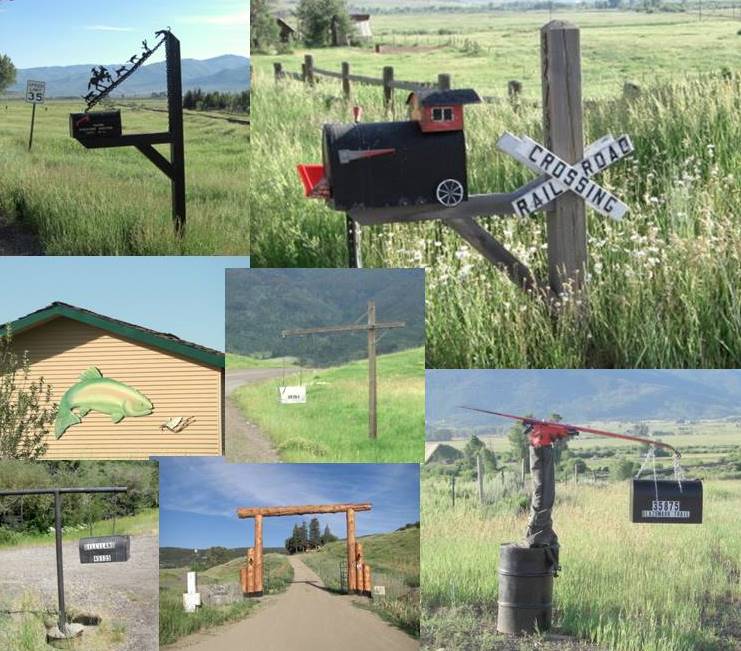 Various Post Boxes and Views.